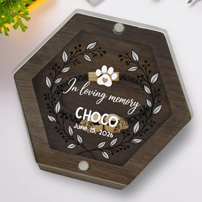 Floral Frame - Personalized Dog Memorial Box