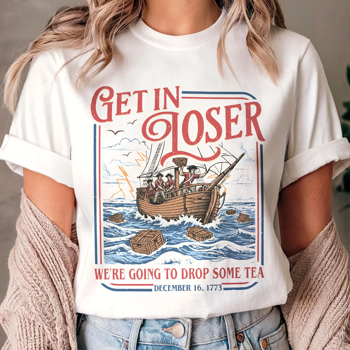 Boston Tea Party Shirt, Funny 4th of July Shirt, Patriotic 250 Years Tee, Independence Day Gift