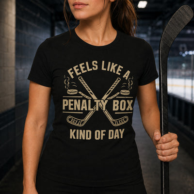 Feels Like A Penalty Box T-Shirt, Funny Hockey Shirt, Hockey Fan Gift, Gameday Shirt