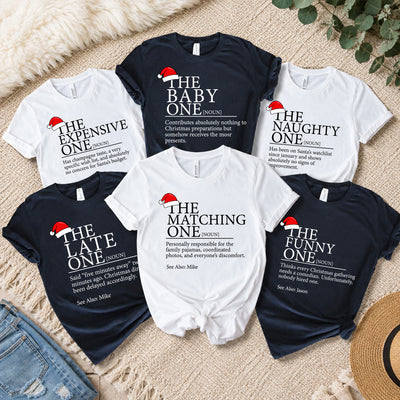 Christmas Family Definition Matching Shirt - Personalized T-shirt, Family Matching Tee, Custom Christmas Evening Matching T-Shirt