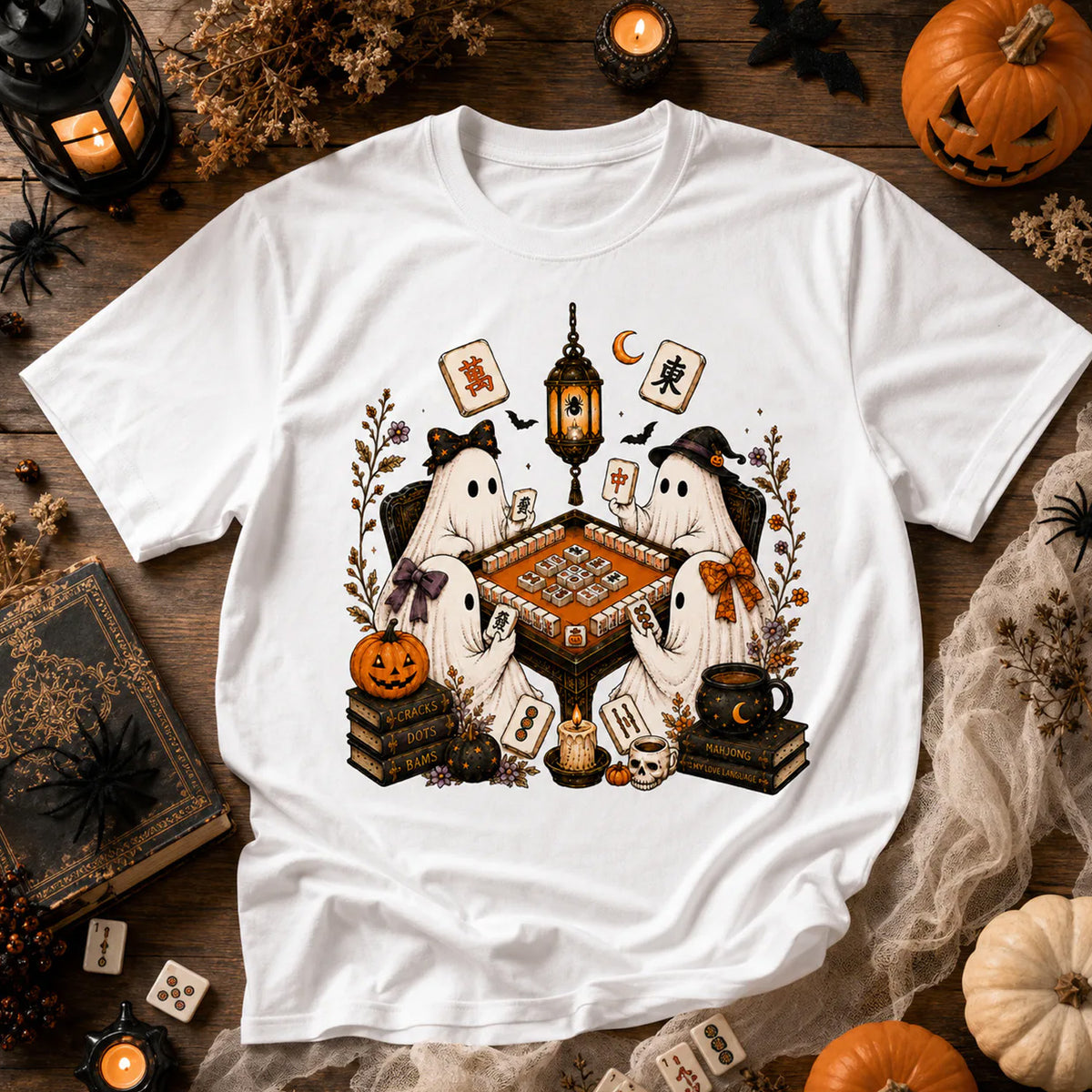 Mahjong Is My Love Language Comfort Colors T-shirt, Ghost Mahjong Shirt, Mahjong Lover Shirt