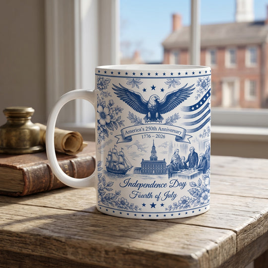 250 Years of Freedom & Pride Mug, Semiquincentennial 1776-2026 Mug, America Independence Day Gift
