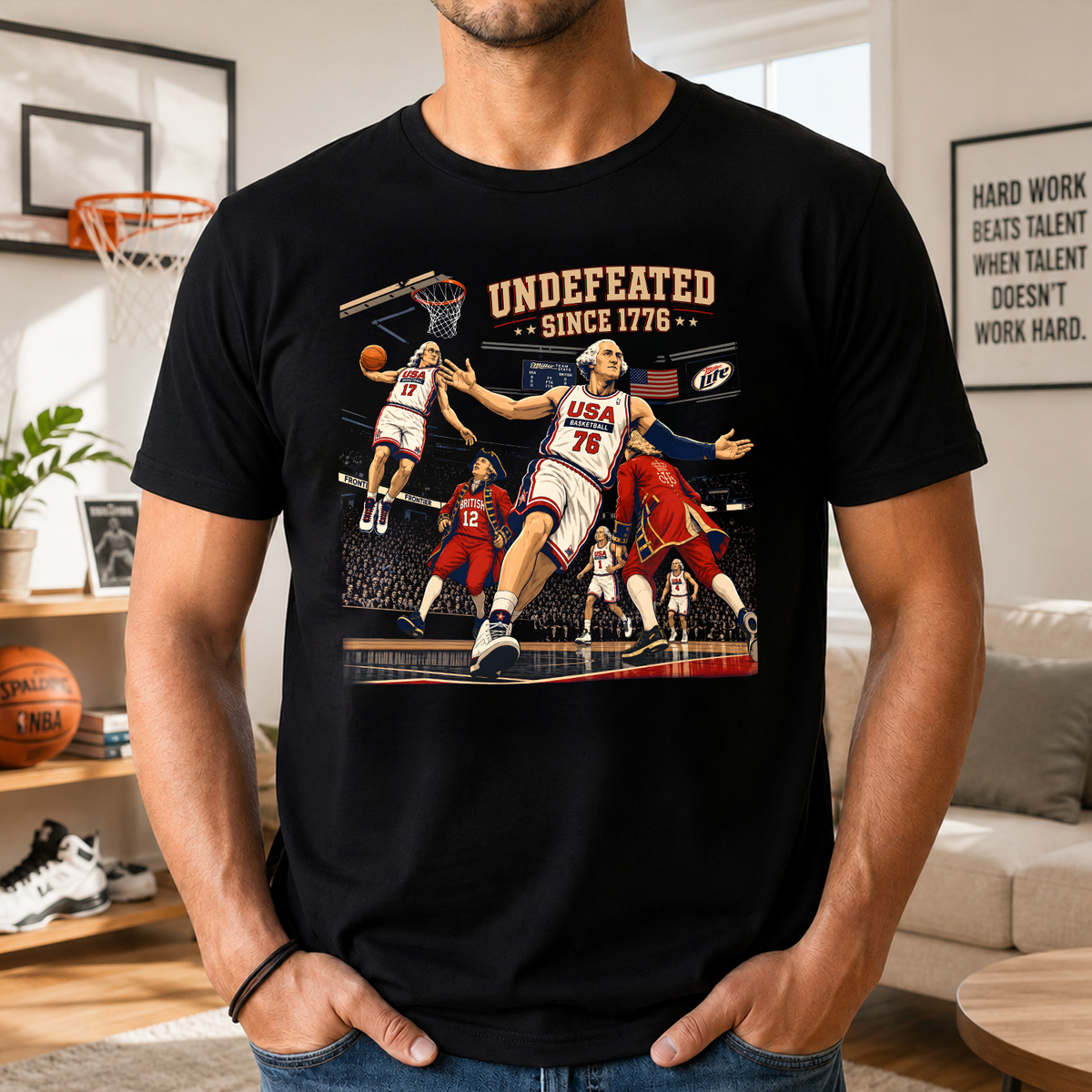 Undefeated America T-shirt, 4th of July Tee, Funny Founding Fathers T-Shirt, USA Meme, Fourth of July Gift, Independence Day