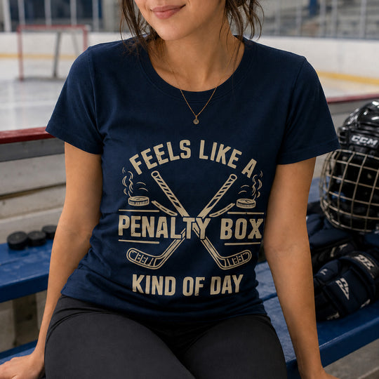 Feels Like A Penalty Box T-Shirt, Funny Hockey Shirt, Hockey Fan Gift, Gameday Shirt