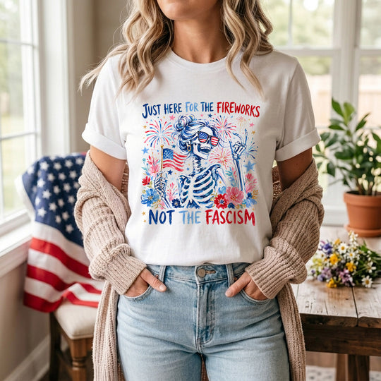 Feminist 4th of July Shirt, Liberal Fireworks Shirt, Gothic Summer Protest Graphic Shirt
