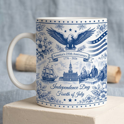 250 Years of Freedom & Pride Mug, Semiquincentennial 1776-2026 Mug, America Independence Day Gift