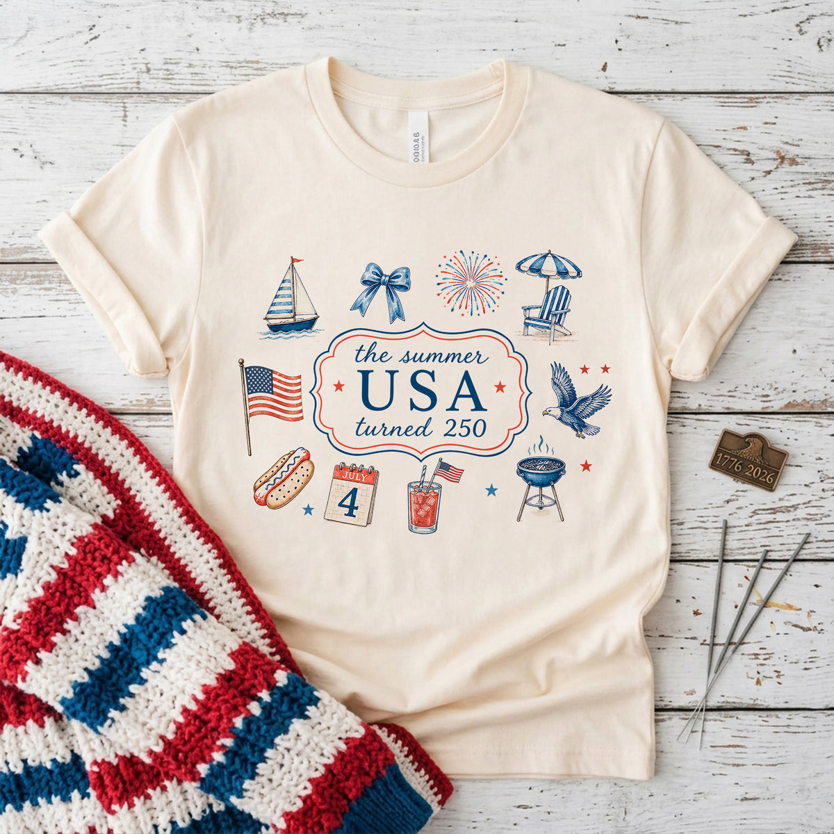 250th Anniversary Shirt, USA 250 Patriotic Tee, The Summer America Turns 250 Shirt, 250 Years of Freedom Shirt, 4th of July T-Shirt