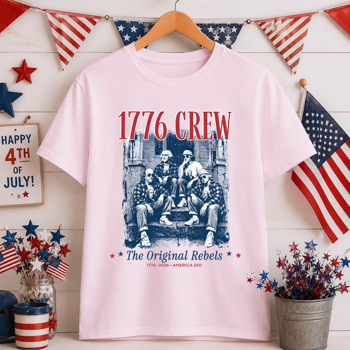 1776  America 250 Shirt, Founding Fathers Shirt, Patriotic History Tee, Vintage USA Tote