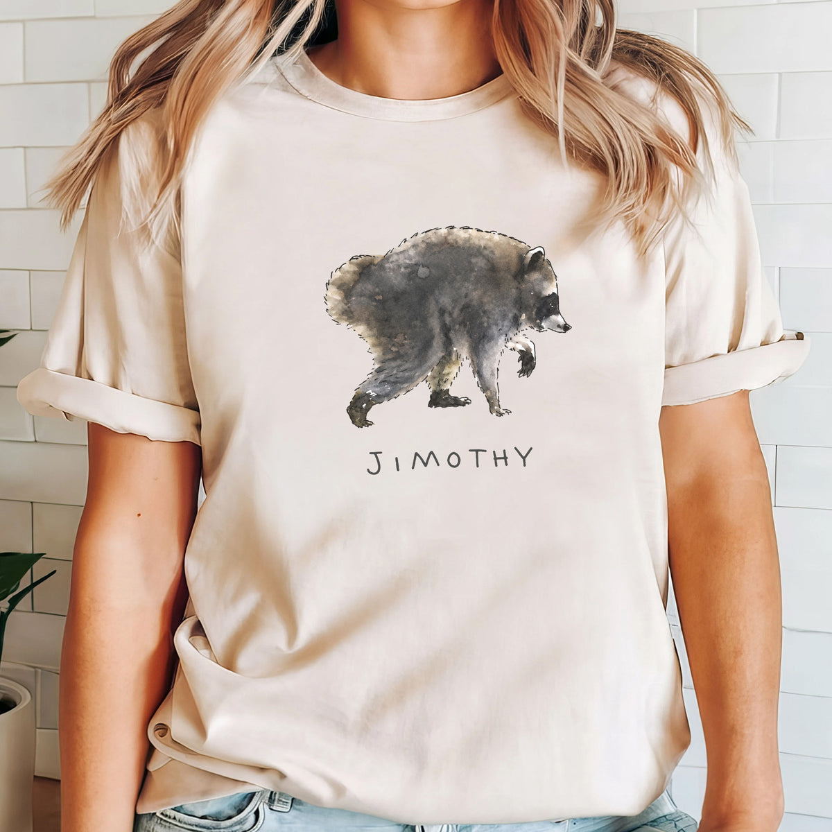 Be a Jimothy Shirt, Funny Raccoon T-Shirt, Trash Panda Shirt, Cute Animal Graphic Shirt, Gift for Animal Lover Gift