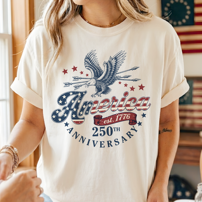1776–2026 USA Independence Day Vintage T-Shirt,  America 250th Anniversary, Patriotic Eagle Shirt