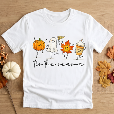 Tis The Season Symbols T-shirt, Pumpkin Shirt, Funny Fall Halloween T-shirt, Thanksgiving Pumpkin Spice Tee
