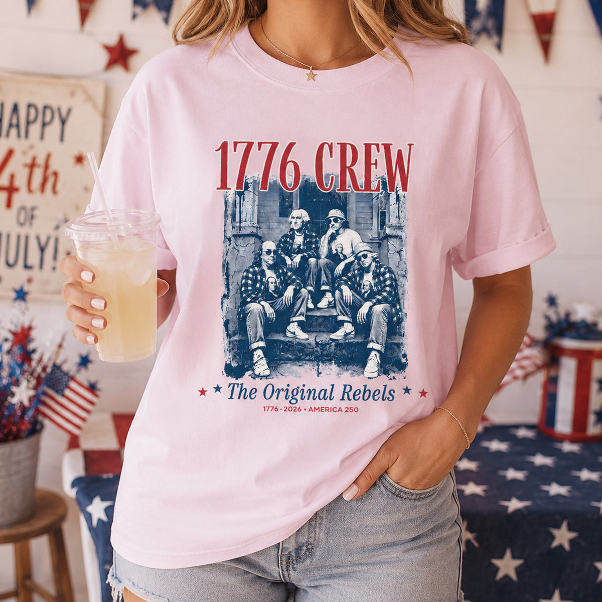 1776  America 250 Shirt, Founding Fathers Shirt, Patriotic History Tee, Vintage USA Tote