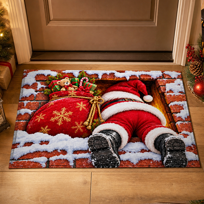 Gnome For The Holidays Doormat, Funny Family Christmas Doormat, Gift for Family Christmas