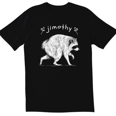 Jimothy T-Shirt, Custom Raccoon Name Shirt, Cute Woodland Animal Tee, Funny Wildlife Lover Gift, Nature Lover Shirt