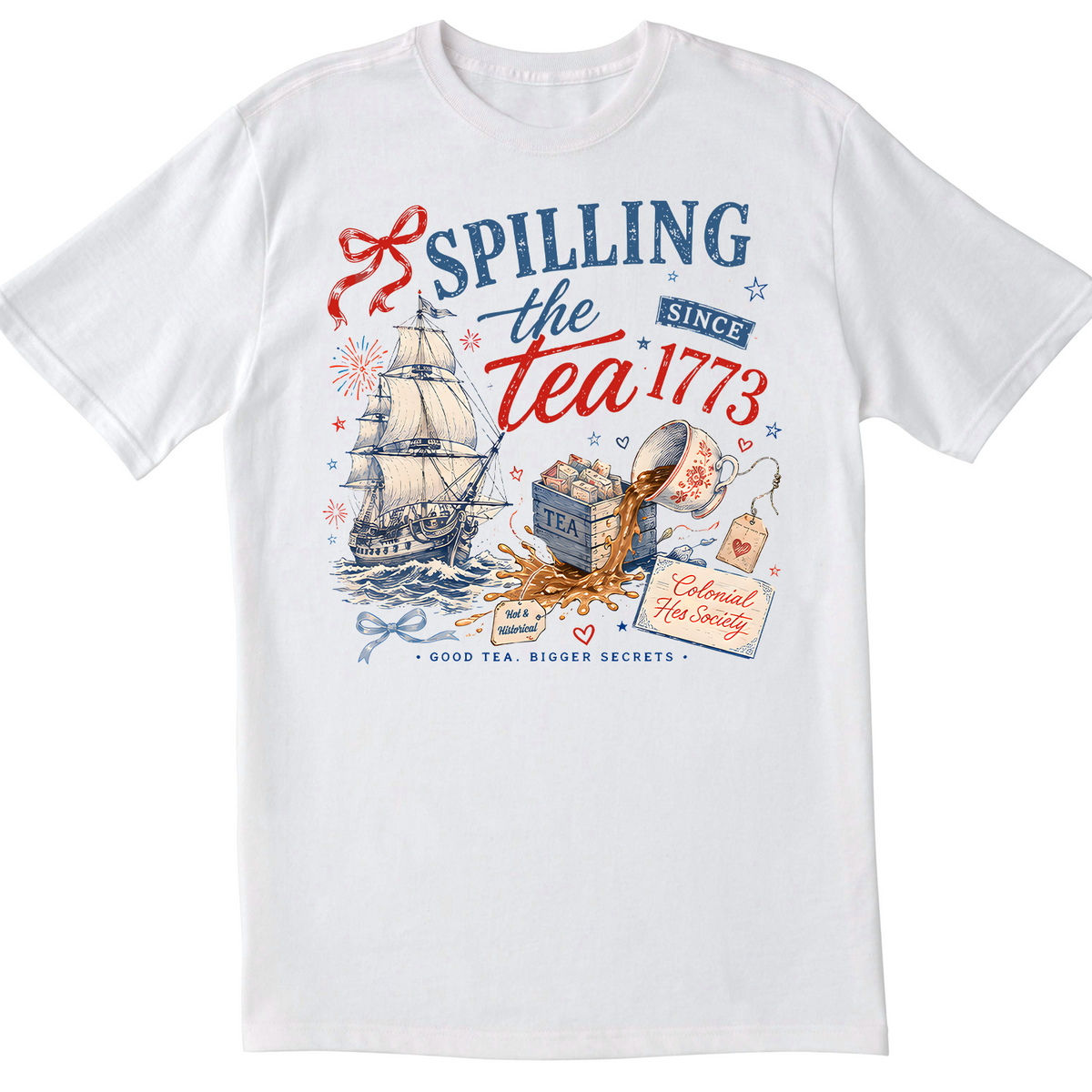 Vintage America 250 Shirt, Spilling The Tea Since 1773 Tee, Patriotic Independence Day Shirt