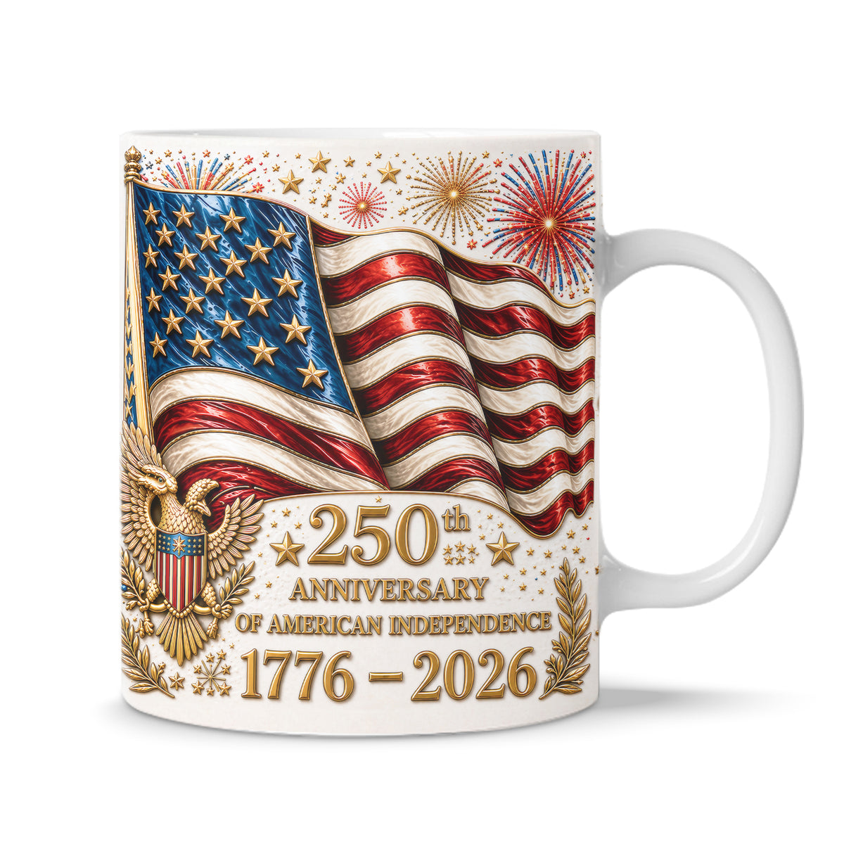 Eagle We The People Mug, USA 250th Anniversary We The People Mug, Patriotic Gift 1776–2026