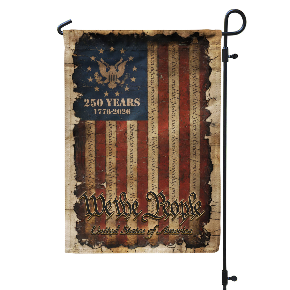 We The People Of The United States Garden Flag, 250th Anniversary Flag, USA Independence Day Decor