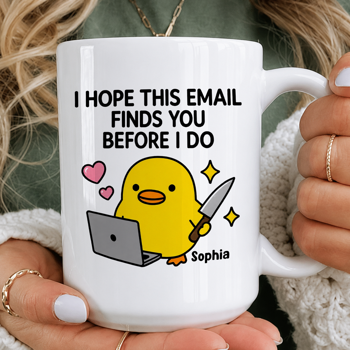 Monday Energy - Personalized Mug, Custom Name Worker Mug, Gift for Coworker