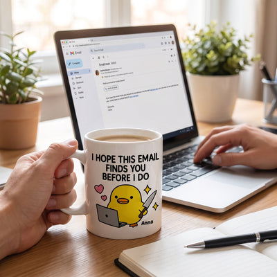 Monday Energy - Personalized Mug, Custom Name Worker Mug, Gift for Coworker