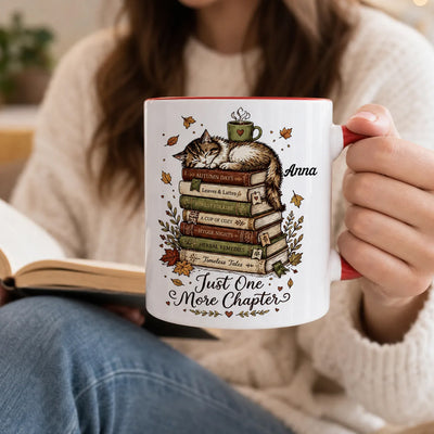 One More Chapter - Personalized Mug, Gift For Book Lovers, Book Aholic Gift