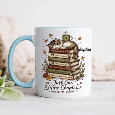 One More Chapter - Personalized Mug, Gift For Book Lovers, Book Aholic Gift