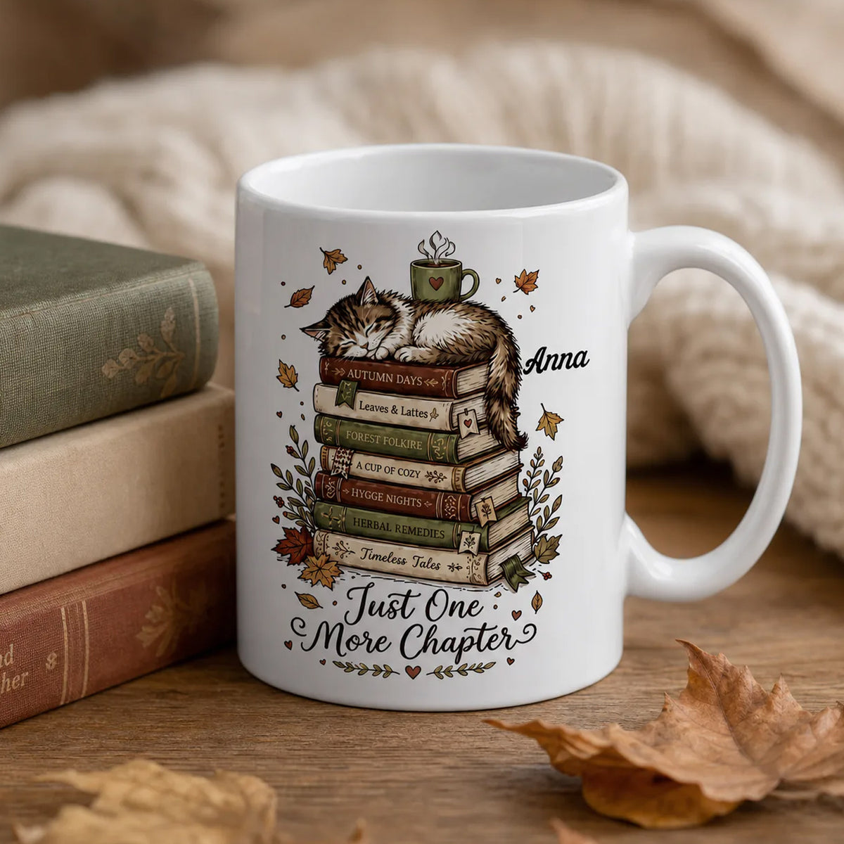 One More Chapter - Personalized Mug, Gift For Book Lovers, Book Aholic Gift