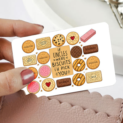 If Uncles Were Biscuits - Personalized Metal Wallet Card, Family Gift