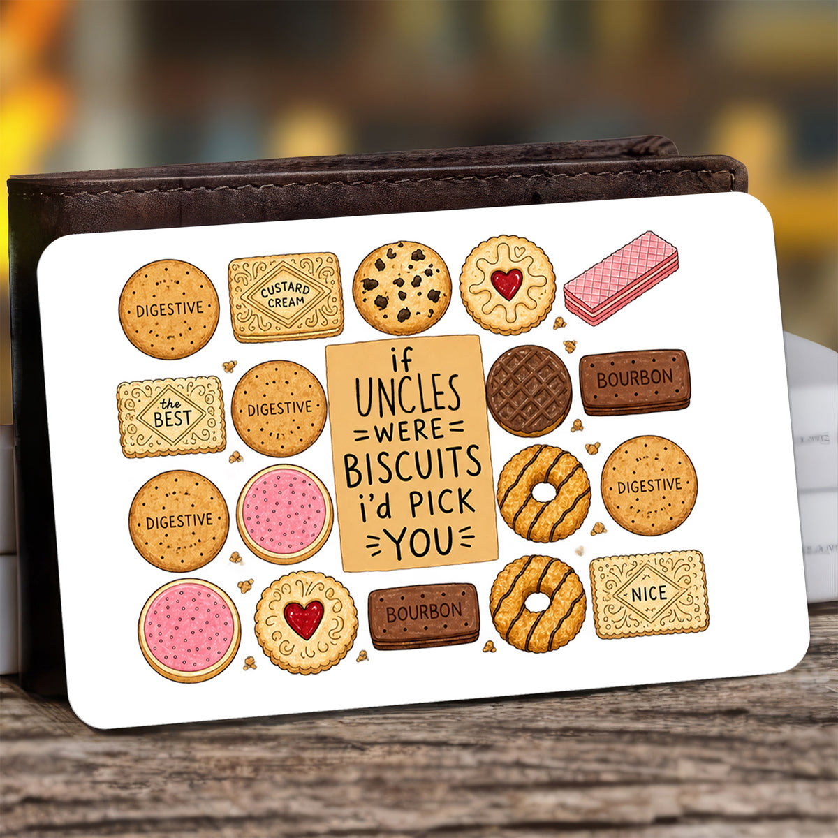 If Uncles Were Biscuits - Personalized Metal Wallet Card, Family Gift