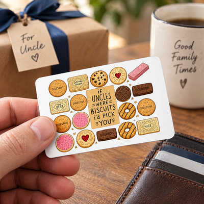 If Uncles Were Biscuits - Personalized Metal Wallet Card, Family Gift
