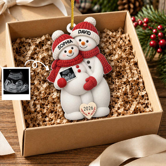 The Sweetest Chapter Of Our Love Begins Soon - Personalized Acrylic Ornament, Gift For New Parents, Expecting Baby Gift