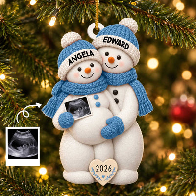 The Sweetest Chapter Of Our Love Begins Soon - Personalized Acrylic Ornament, Gift For New Parents, Expecting Baby Gift
