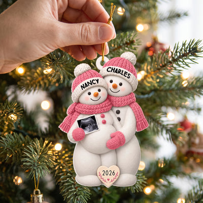 The Sweetest Chapter Of Our Love Begins Soon - Personalized Acrylic Ornament, Gift For New Parents, Expecting Baby Gift