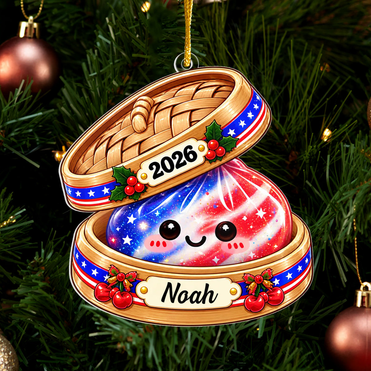 Making Spirits Bright Together - Personalized Ornament, Custom Name Squishy Ornament, The Year Of Squishies Ornament