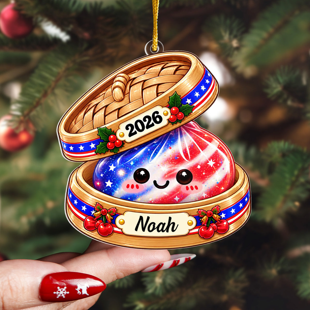 Making Spirits Bright Together - Personalized Ornament, Custom Name Squishy Ornament, The Year Of Squishies Ornament