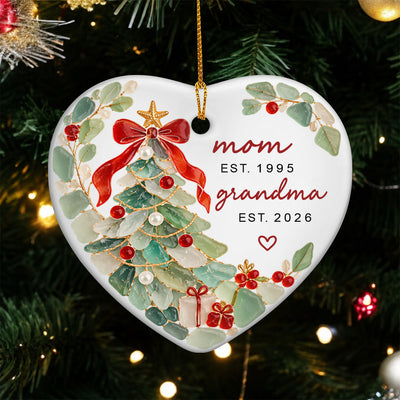 Grandma Milestone - Personalized Ornament, First Time Grandma Ornament, New Grandma Keepsake