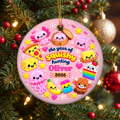 Made Of Sweet Little Moments - Personalized Ornament, Custom Name Kawaii Christmas Tree Ornament 2026