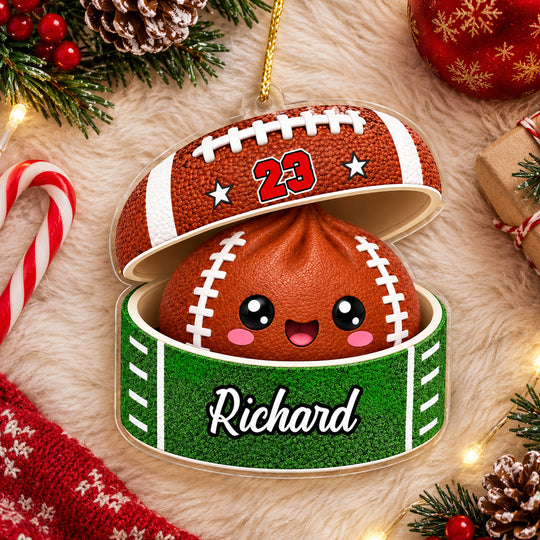 Sport Dumpling Style - Personalized Ornament, Custom Name Sport Ornament, Christmas Gift for Daughter, Son, Grandkids