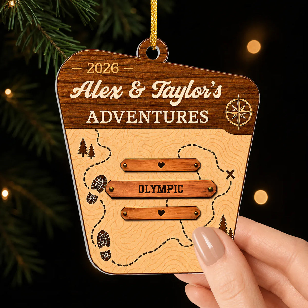 Travel Checklist - Personalized Acrylic Ornament, Travel Gift