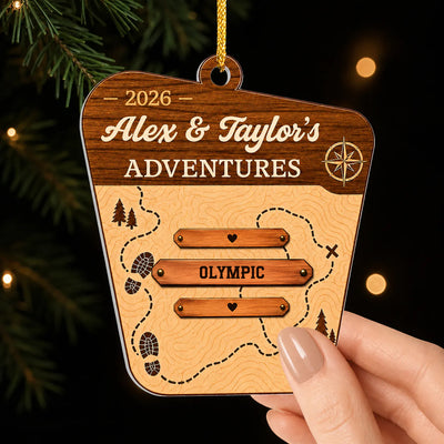 Travel Checklist - Personalized Acrylic Ornament, Travel Gift