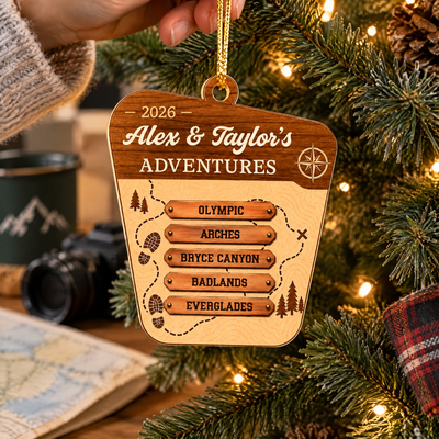 Travel Checklist - Personalized Acrylic Ornament, Travel Gift