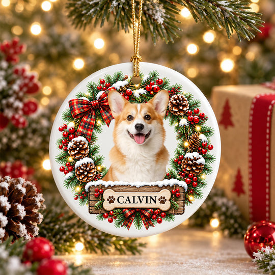 My Favorite Christmas Companion - Personalized Ornament, Custom Pet Photo Christmas Ornament, Gift for Pet Lovers
