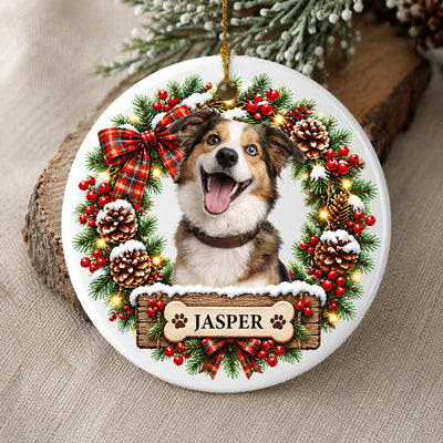 My Favorite Christmas Companion - Personalized Ornament, Custom Pet Photo Christmas Ornament, Gift for Pet Lovers