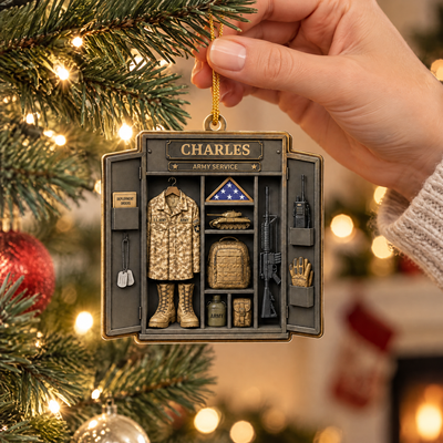 A Lasting Keepsake For The Hero Behind The Uniform - Personalized Acrylic Ornament, Military Service Keepsake