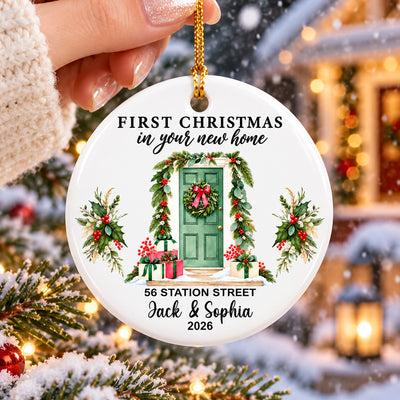 Personalized Christmas Ornament Custom Couple Name – personalization preview