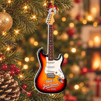 Dad's Jam Session Guitar Ornament