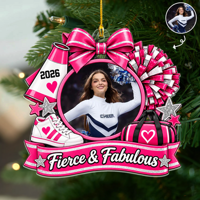 Cheer Competition Custom Photo Frame Acrylic Ornament