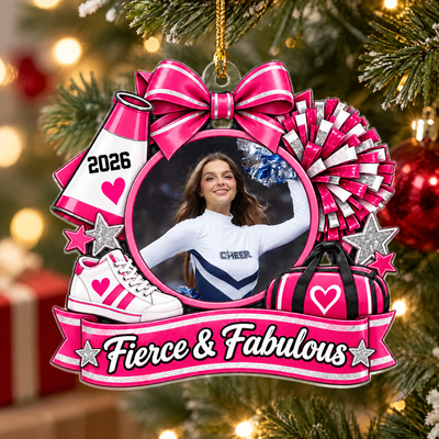 Cheer Competition Custom Photo Frame Acrylic Ornament