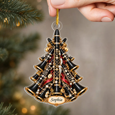 A Symphony Of Memories - Personalized Ornament, Custom Musical Instrument Christmas Ornament, Music Lover Gift