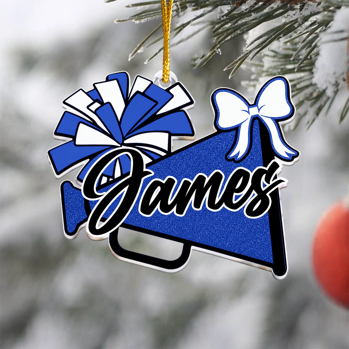 Cheerleader 2026 - Personalized Acrylic Ornament, Cheerleading Christmas Ornament, Custom Sport Team Ornament