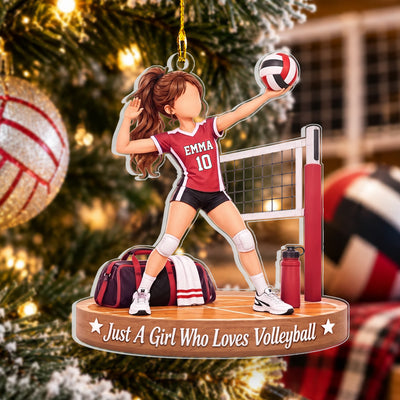 All I Need Is Volleyball - Personalized Acrylic Ornament, Gift For Volleyball Lovers